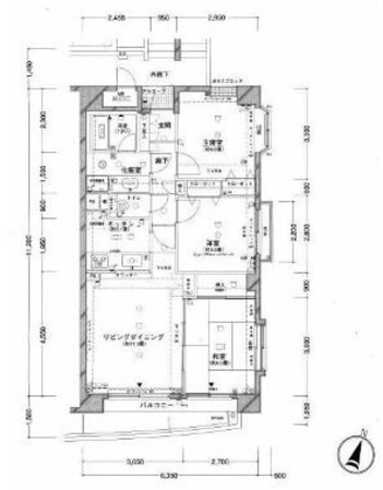 クレッセント綱島IIの物件間取画像